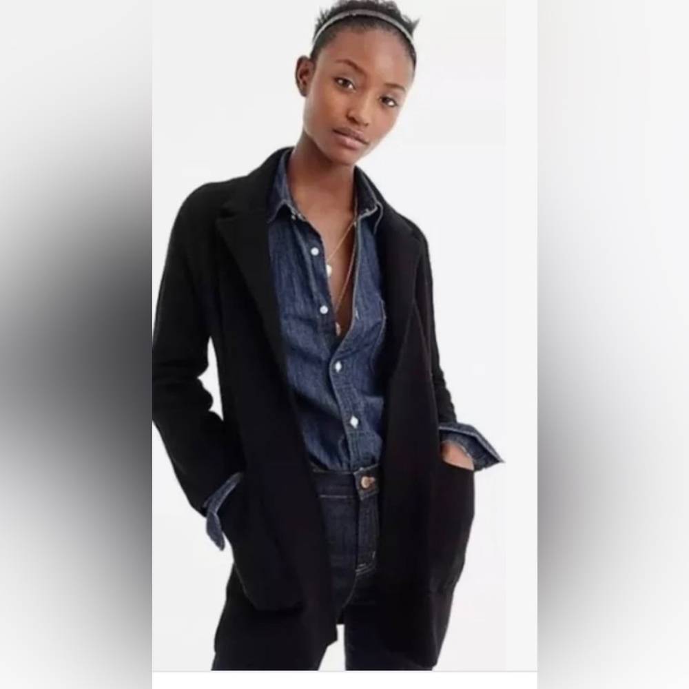 J Crew Wool Open Front Sophia Blazer-xs
